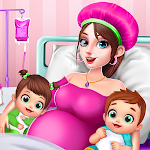 Cover Image of Tải xuống Trò chơi bà mẹ mang thai & em bé song sinh  APK