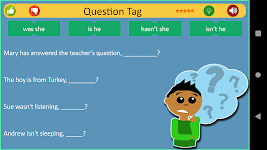 screenshot of Fill the blanks for Kids.