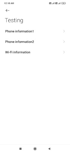 MTK Engineering App Screen 2