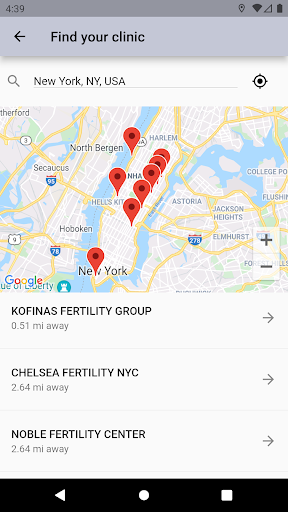 The Fertility App – IVF & IUI Screen 2