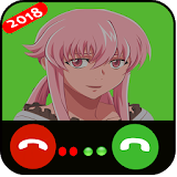 Fake Call & SMS - Mirai Nikki. icon