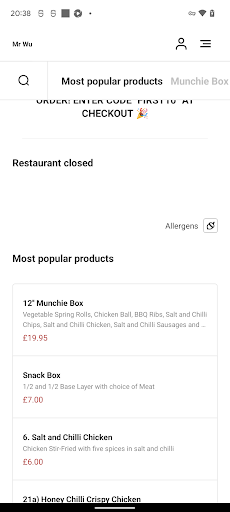 Mr Wu Takeaway Coleraine Screen 3