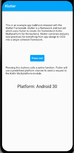 Klutter Example App Screen 2