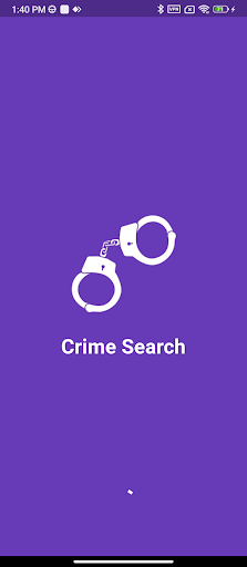 Android application Crime Search screenshort