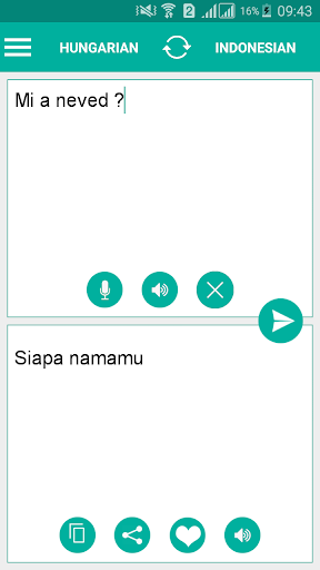 Android application Hungarian Indonesian Translate screenshort