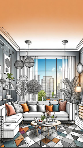 Dream House Coloring Screenshot