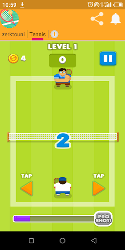 TennisGame Screen 2