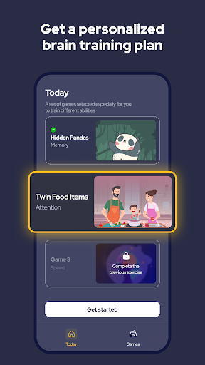 Screenshot of BrainBloom: Brain training app