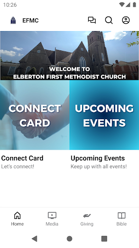 Android application Elberton First Methodist screenshort