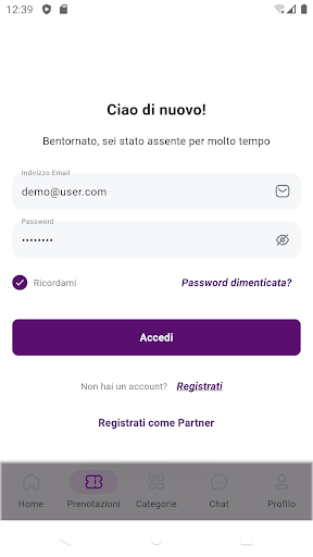 Android application Lavorino screenshort