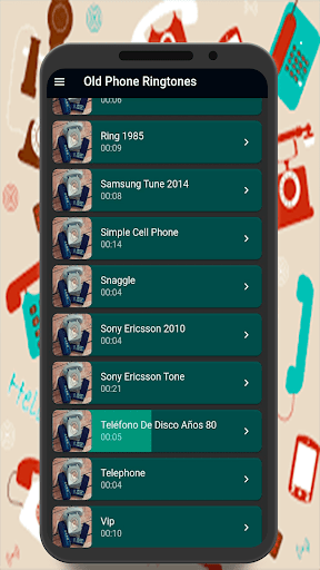 Retro phone ringtones - Sounds Screen 3