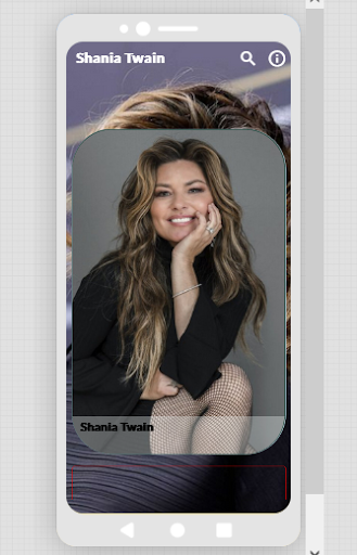 Android application Shania Twain life screenshort