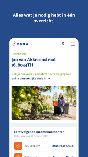 Android application Mijn ROVA screenshort