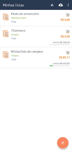 Android application Expert Lista de Compras screenshort