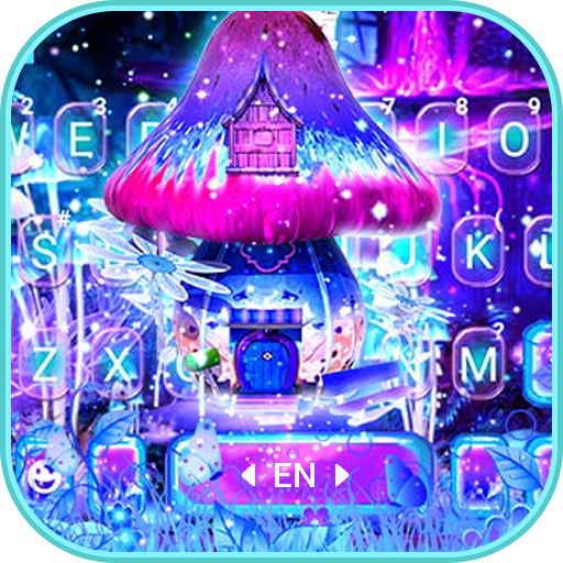 Neon Galaxy Mushroom Keyboard logo