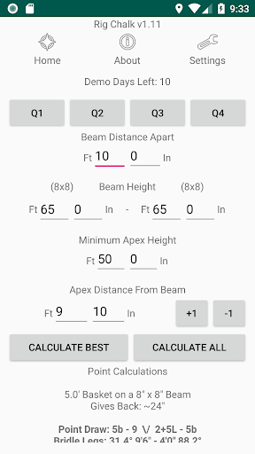 Android application RigChalk screenshort