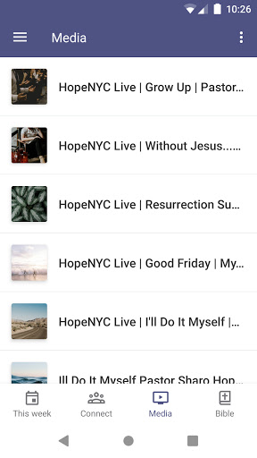 HopeNYC App Screen 2