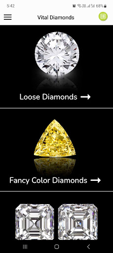 Android application VITAL DIAMONDS screenshort