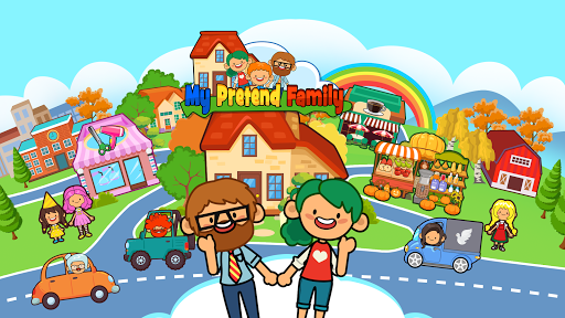 My Pretend Home & Family - Kids Play Town Games! screenshots 5