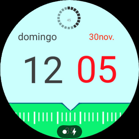 Digital Modern Clock Animated Screen 2