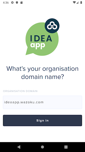 Android application Wazoku Idea App screenshort