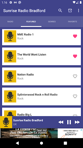 Sunrise Radio Bradford App Screen 3