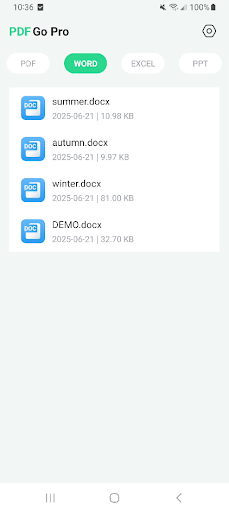 App screenshot