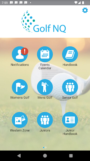 Android application Golf North Queensland screenshort