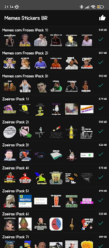 Memes Stickers BR Screen 2