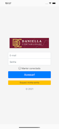 Android application Daniella Contabilidade screenshort