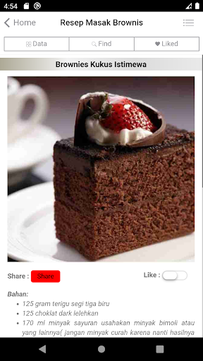Resep Aneka Kue Brownies Screen 3