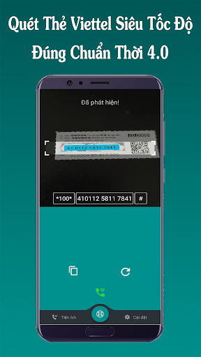 Android application Quét Mã Thẻ Viettel - Nạp Card screenshort