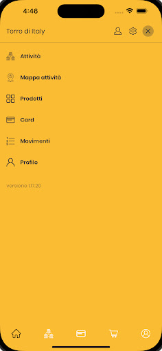Android application Terre d'Italy Shopping screenshort