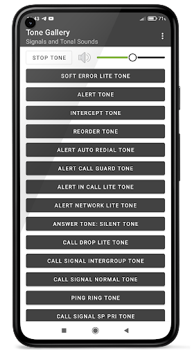 Android application Tone library: All beep sounds screenshort