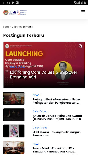Sahabat Saksi dan Korban Screen 2