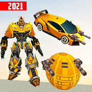 Red Ball Robot Transform: Robot Car Transform Game  Icon