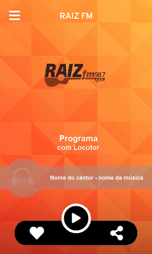 Android application RAIZ FM screenshort