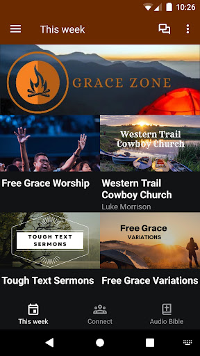 Android application Grace Zone screenshort
