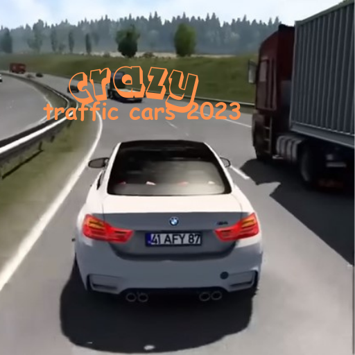 crazy traffic cars logo