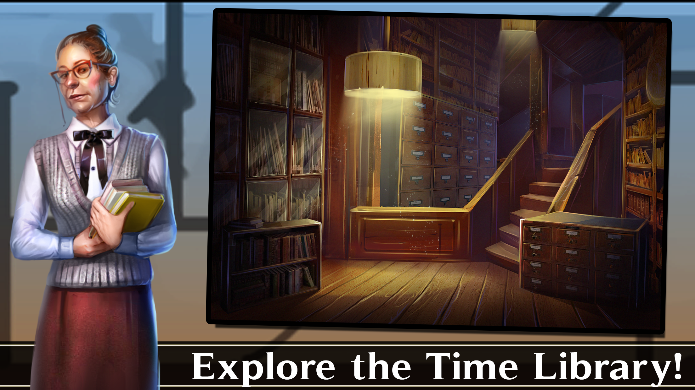 Android application Adventure Escape: Time Library screenshort