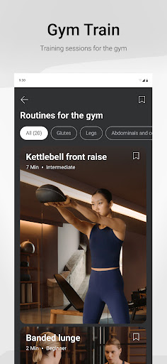 Screenshot of OYSHO TRAINING: Workouts