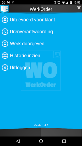 Android application WerkOrder screenshort
