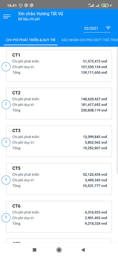 Android application IT Revenue screenshort