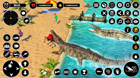 Animal Crocodile Attack Sim poster 3