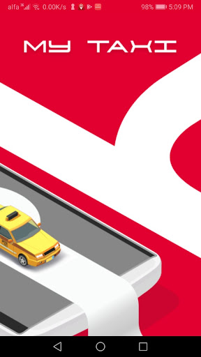 Android application Grab a Cab screenshort