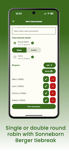 Chess Tournament Manager Screen 2