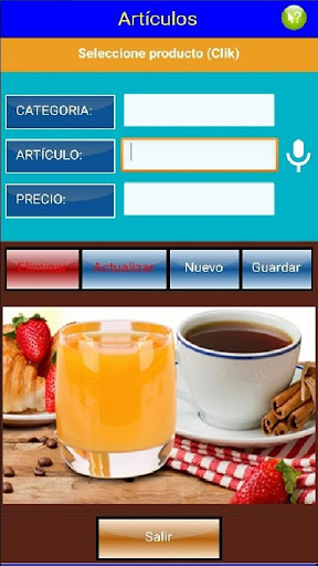 Android application Pedidos y comandas screenshort