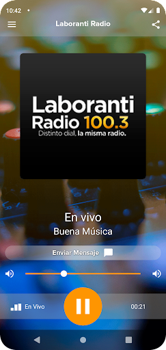 Android application Laboranti Radio screenshort