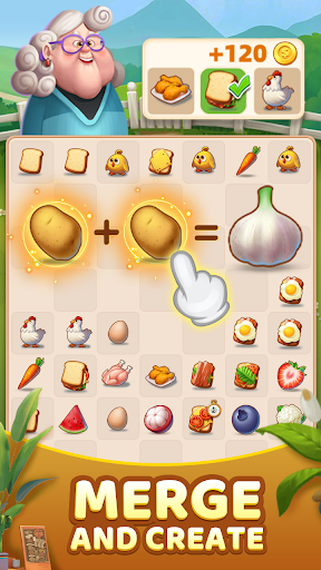 Chef Merge - Fun Match Puzzle apkpoly screenshots 1