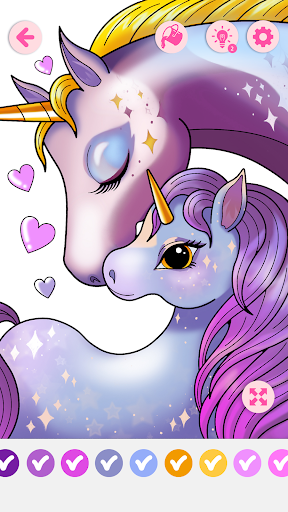 Unicorn Magic Coloring Book Screen 3